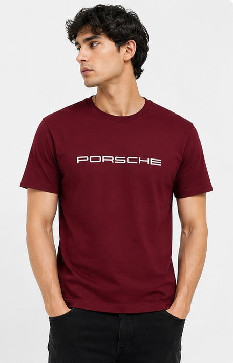 Mannado Porsche Trending Print T-Shirt for Men | Regular Fit | 100% Cotton